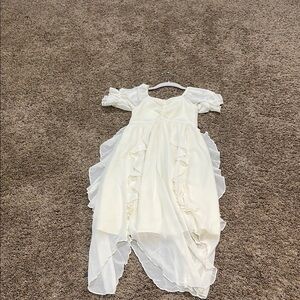 Elegant Cream Off-Shoulder Dress-Joyfolie